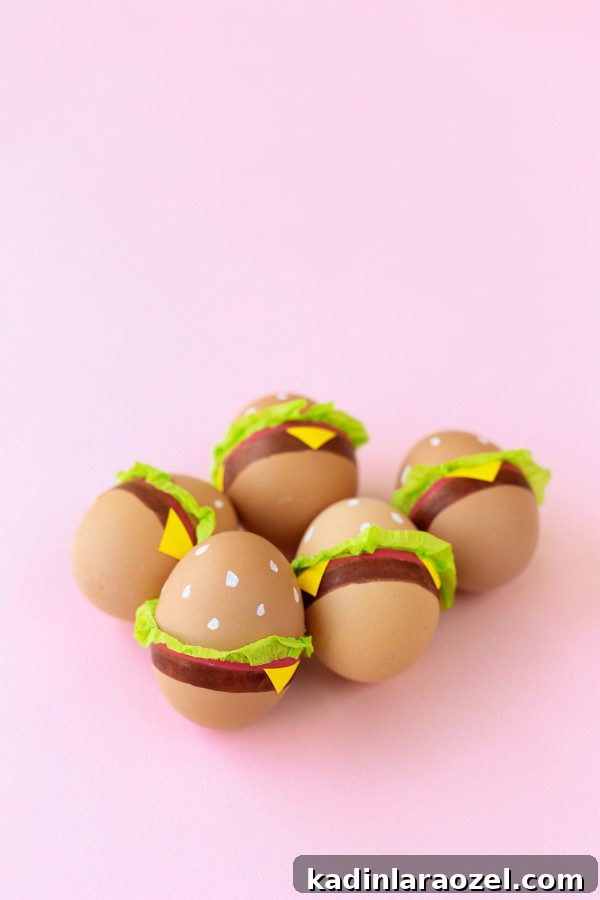 21 Creative Easter DIY Projects to Try This Spring 11 Burger Easter Eggs DIY
