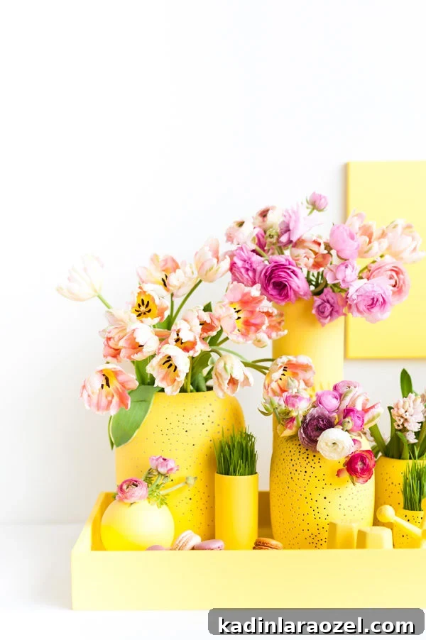 21 Creative Easter DIY Projects to Try This Spring 14 Monochromatic Easter Centerpiece