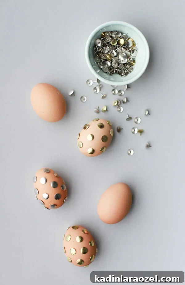 21 Creative Easter DIY Projects to Try This Spring 21 Thumb Tack Easter Egg DIY