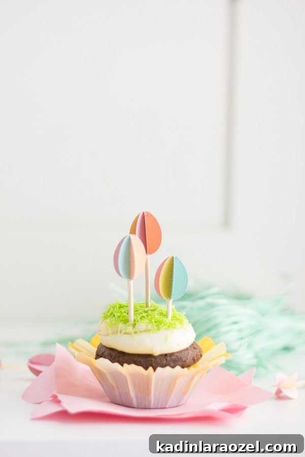 21 Creative Easter DIY Projects to Try This Spring 6 Easter cupcake topper DIY