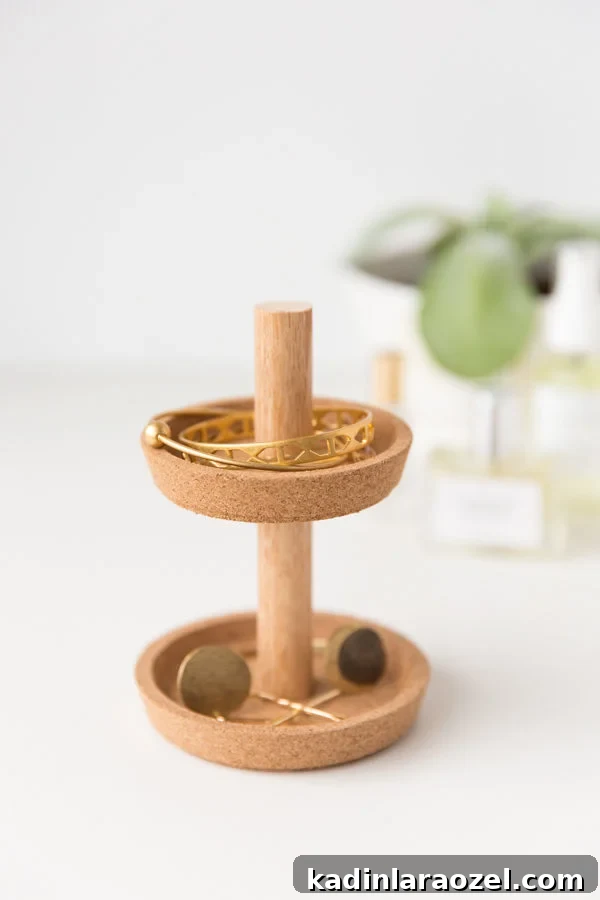 DIY Two-Tier Jewelry Stand from IKEA Under $10 10 Ikea Hack: DIY Two Tier Jewelry Stand for Under $10