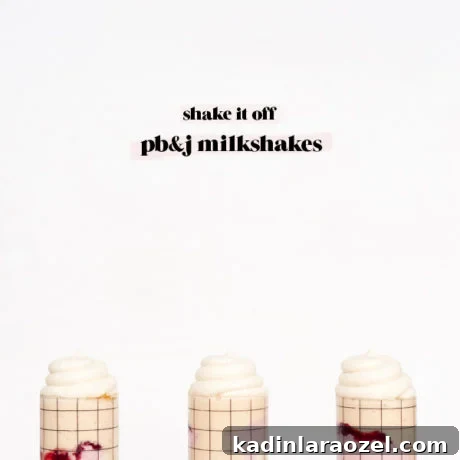 Peanut Butter and Jelly Milkshake