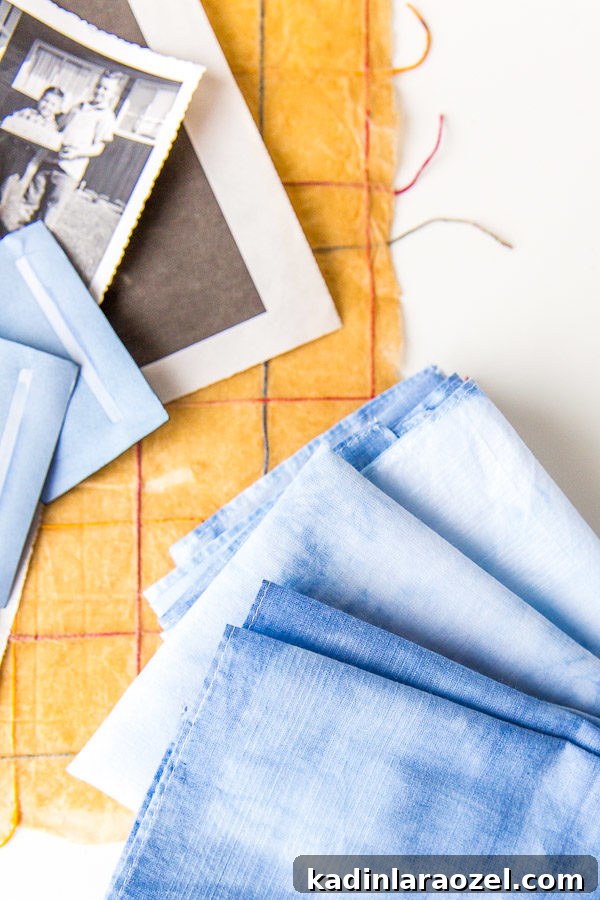 DIY shibori hankies for Father's Day