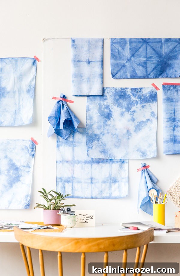 Tutorial for shibori dyed textiles