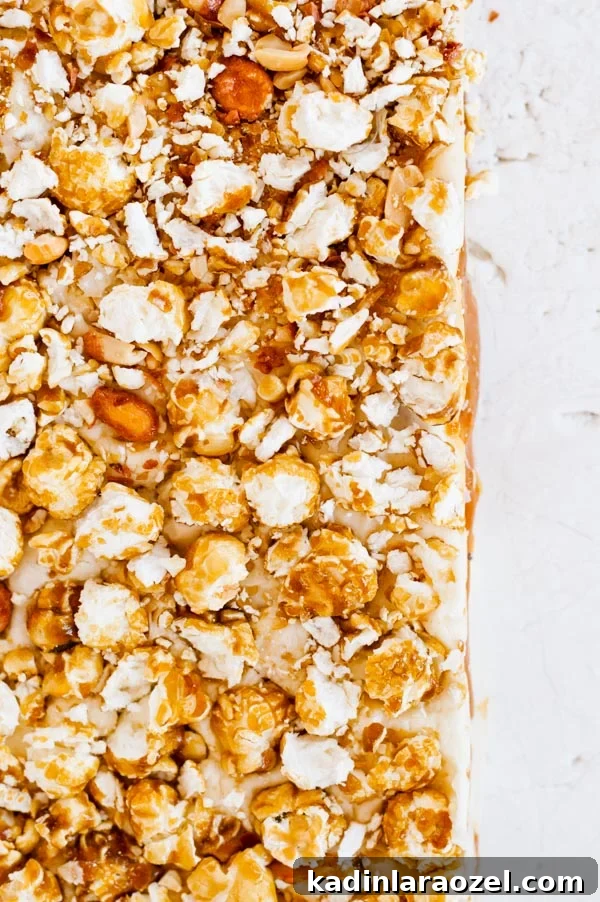 Salted Caramel Cracker Jack Fudge Recipe for Movie Night 2 salty sweet caramel cracker jack fudge recipe