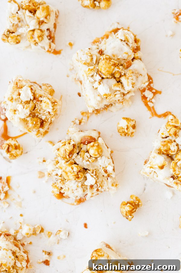 Salted Caramel Cracker Jack Fudge Recipe for Movie Night 3 caramel cracker jack fudge recipe
