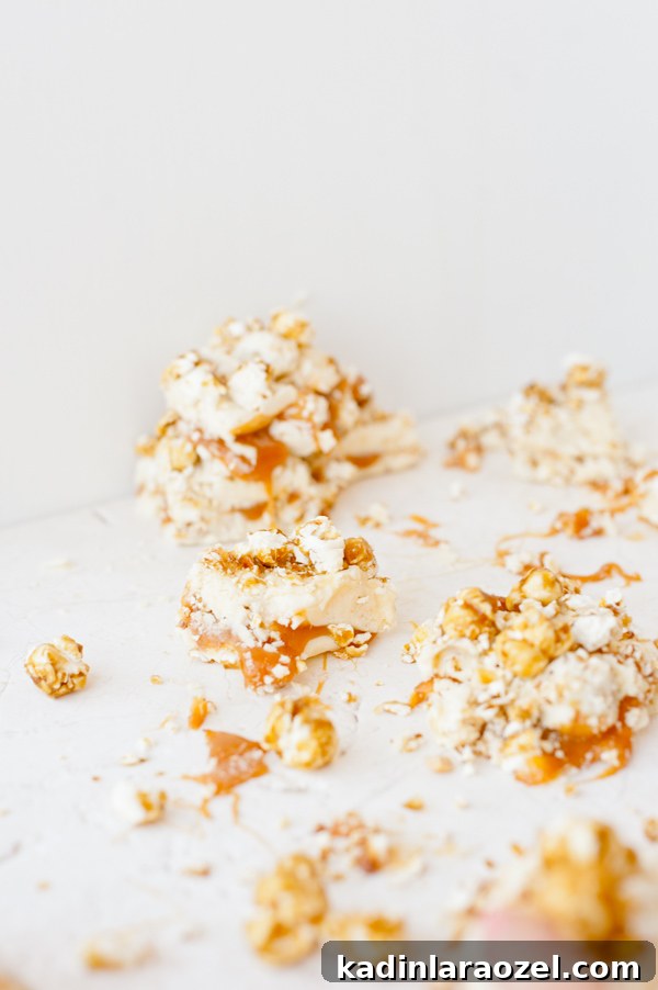 Salted Caramel Cracker Jack Fudge Recipe for Movie Night 5 Cracker jack caramel fudge recipe