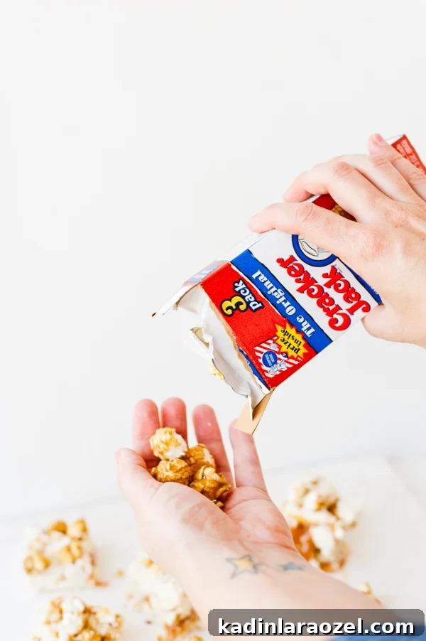 Salted Caramel Cracker Jack Fudge Recipe for Movie Night 6 Cracker jack fudge recipe