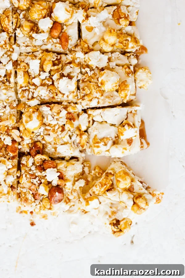 Salted Caramel Cracker Jack Fudge Recipe for Movie Night 8 Try this delicious cracker jack fudge recipe with gooey caramel.
