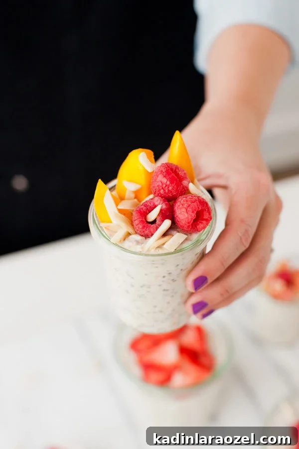 3 Simple Recipes to Power You From Morning Through Lunch 7 Overnight oats recipe with fresh fruit and nuts