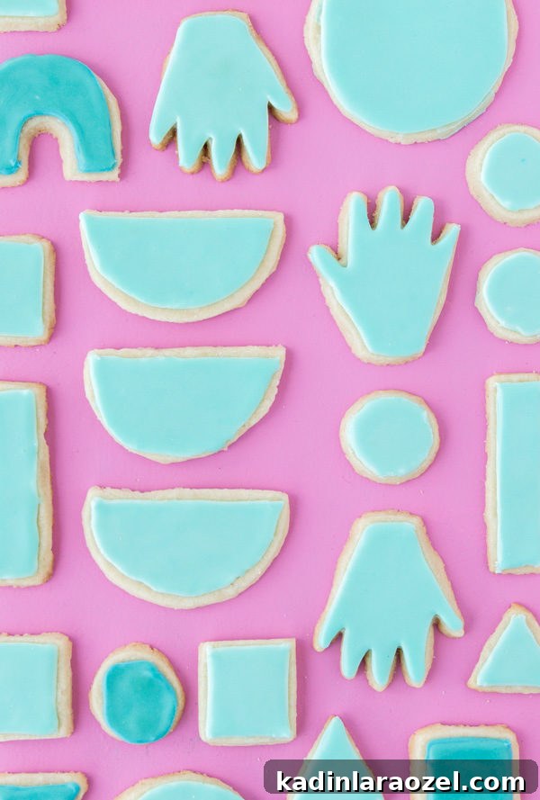 Iced Sugar Cookie Shapes, Decorating Patterns & Simple Recipe 2 Sugar cookie patterns