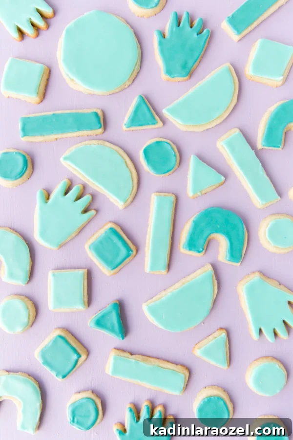 Iced Sugar Cookie Shapes, Decorating Patterns & Simple Recipe 3 Iced sugar cookie recipe