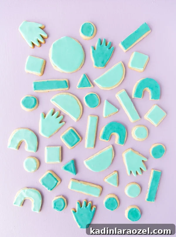 Iced Sugar Cookie Shapes, Decorating Patterns & Simple Recipe 4 Iced sugar cookie recipe