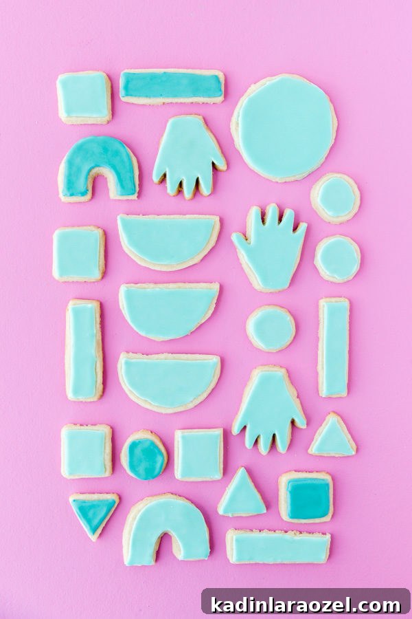 Iced Sugar Cookie Shapes, Decorating Patterns & Simple Recipe 6 Sugar cookie patterns