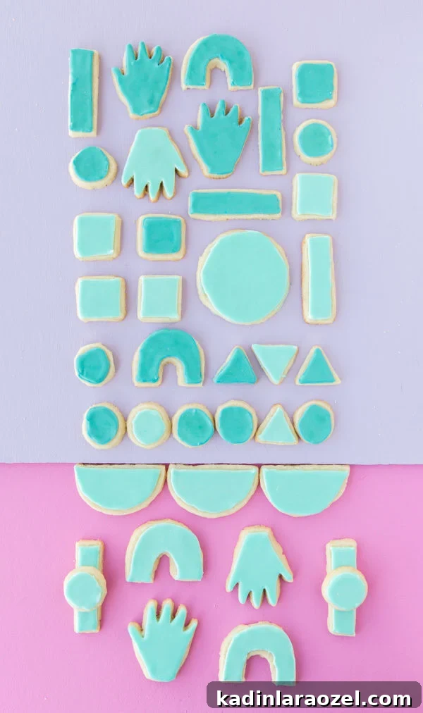 Iced Sugar Cookie Shapes, Decorating Patterns & Simple Recipe 7 Sugar cookie patterns