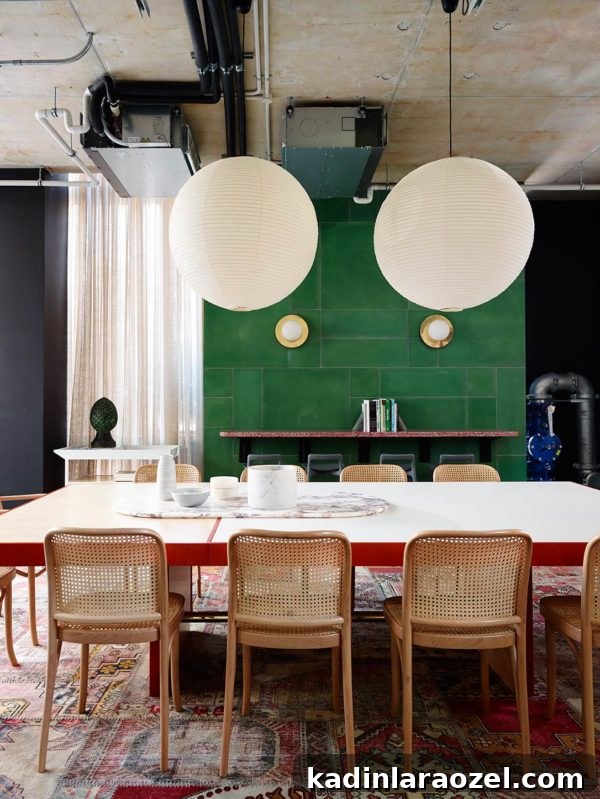 Giant table + cool chairs