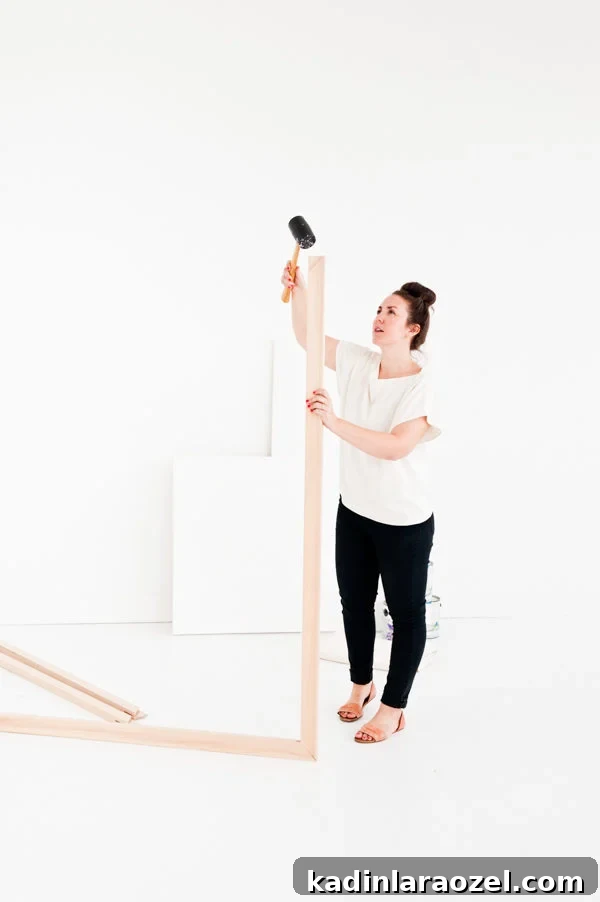 How to stretch a large canvas by hand