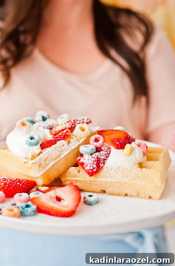 Cereal and Belgian Waffles!