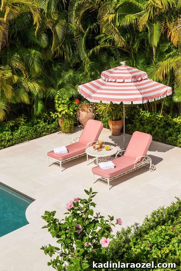 Poolside in pink