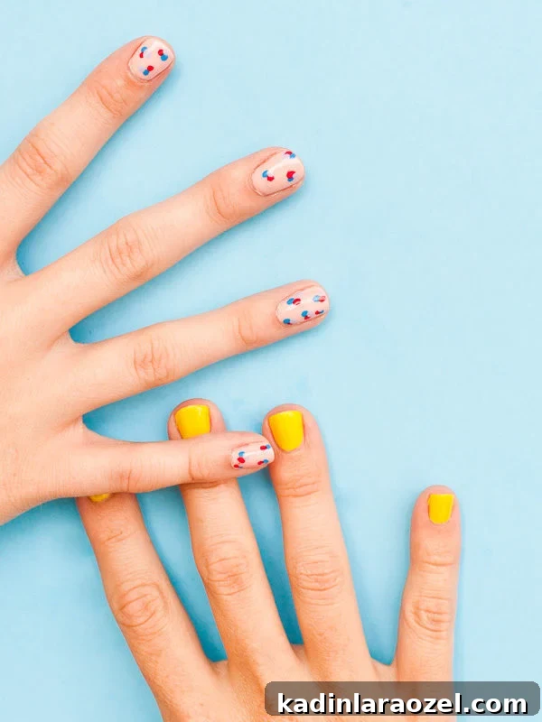DIY polka dot nail tutorial