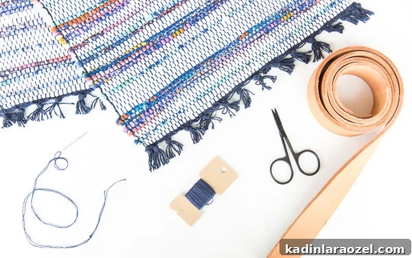 DIY Crossbody Bag for Under $10: Step-by-Step Guide 5 Materials needed for DIY woven colorful crossbody bag.
