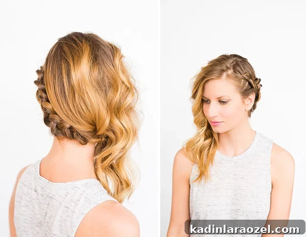 DIY Side-Swept Waves and Braids for Effortless Glam 3 Swept Away: DIY Side Swept Braid and Wave Hair