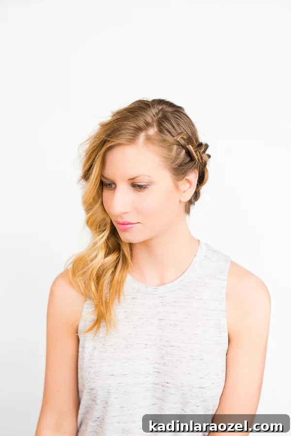 DIY Side-Swept Waves and Braids for Effortless Glam 6 Swept Away: DIY Side Swept Braid and Wave Hair