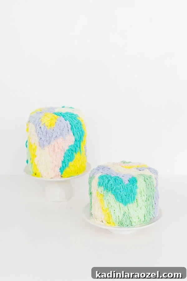 A DIY cake piping technique inspired by woven wall hangings?! Click through for the step by step tutorial.