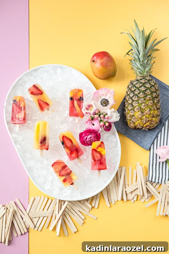 Hello Summer: 24 Irresistible Recipes for Hot Days 11 fruit punch pops recipe