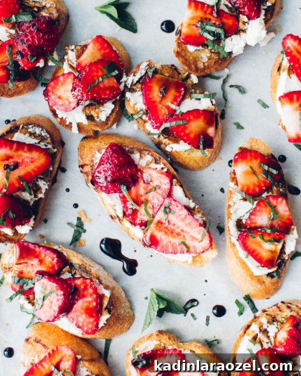Hello Summer: 24 Irresistible Recipes for Hot Days 14 strawberry goat cheese crostinis