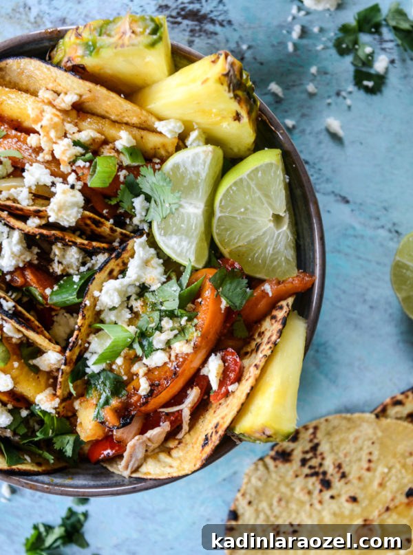 Hello Summer: 24 Irresistible Recipes for Hot Days 16 hawaiian chicken fajitas