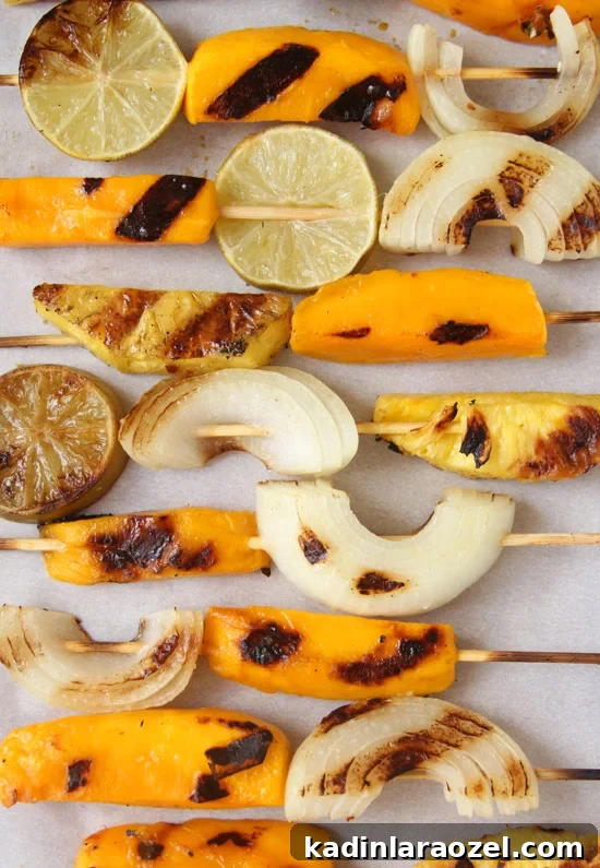 Hello Summer: 24 Irresistible Recipes for Hot Days 18 grilled fruit and veggie kabobs