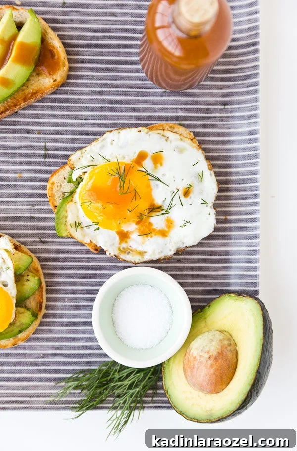 Avocado Toast with Fried Eggs and Signature Homemade Hot Sauce 2 Avocado toast with fried eggs and homemade hot sauce