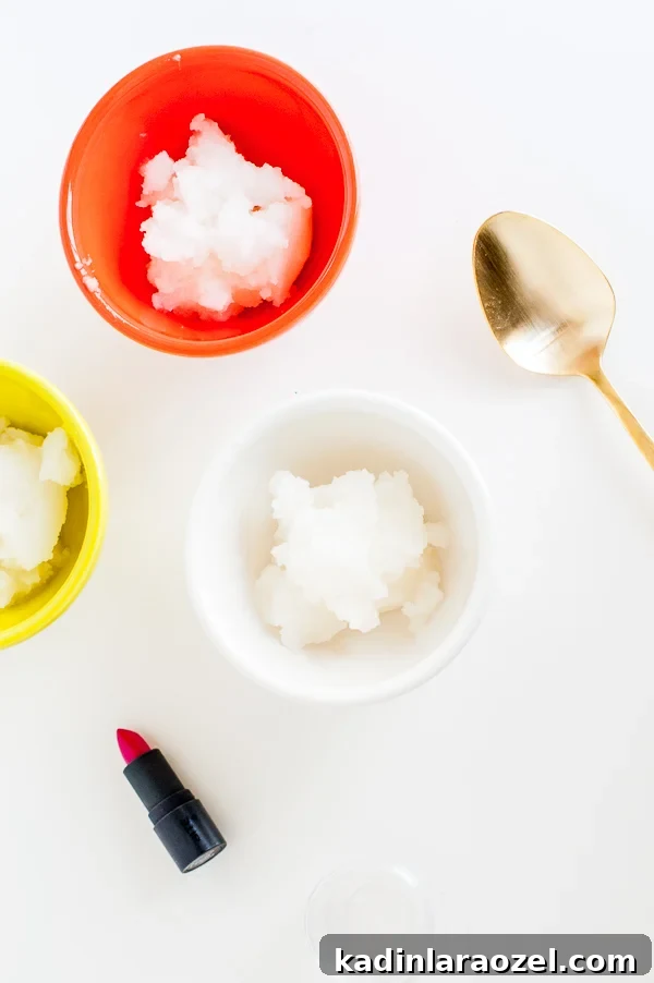 Ingredients needed for DIY lip balm