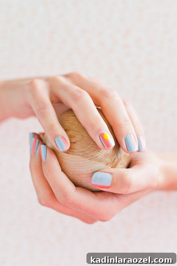 Sun-Kissed Summer Nail Art Tutorial: Bright Tips & Simple Designs 2 A summer inspired nail art tutorial