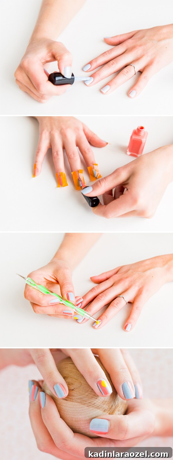 Sun-Kissed Summer Nail Art Tutorial: Bright Tips & Simple Designs 4 A summer inspired nail art tutorial
