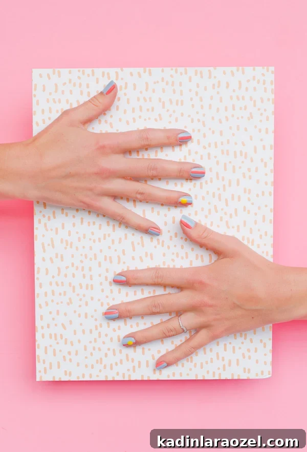 Sun-Kissed Summer Nail Art Tutorial: Bright Tips & Simple Designs 5 summer-inspired-nail-art-tutorial-pink-1