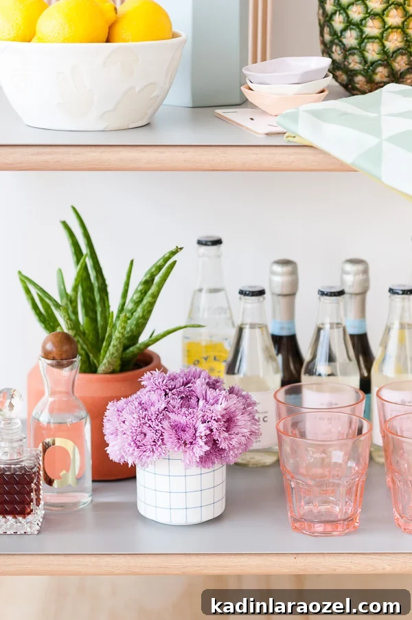 Summer Bar Cart Essentials: How to Style a Chic Home Bar Cart 11 Summer Bar Cart Essentials + Tips for Styling your Own Bar Cart at Home