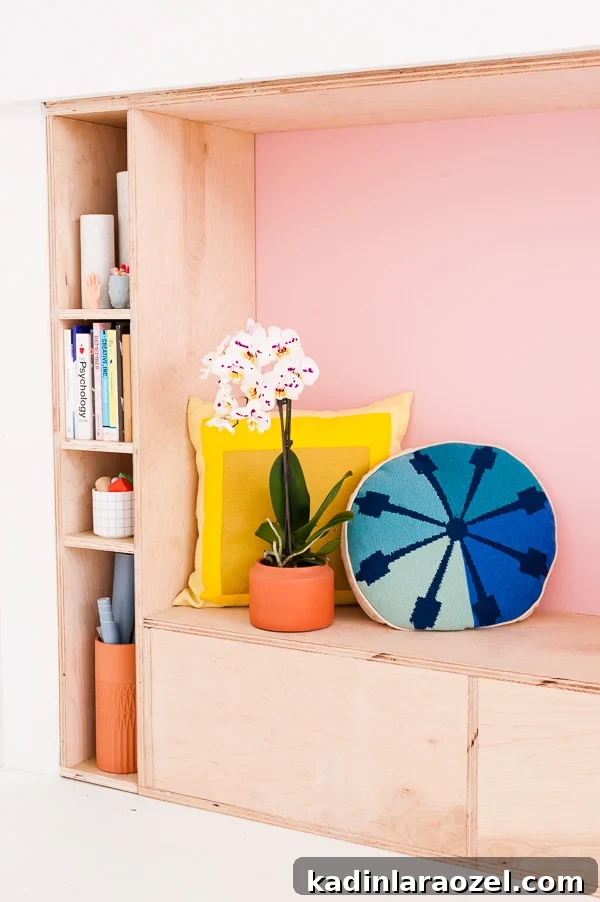 Modern Studio Makeover: DIY Seating and Storage Before & After 2 Before and After: Modern DIY Seating and Storage Makeover