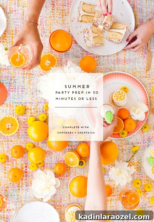Summer Party Prep in 30 Minutes or Less