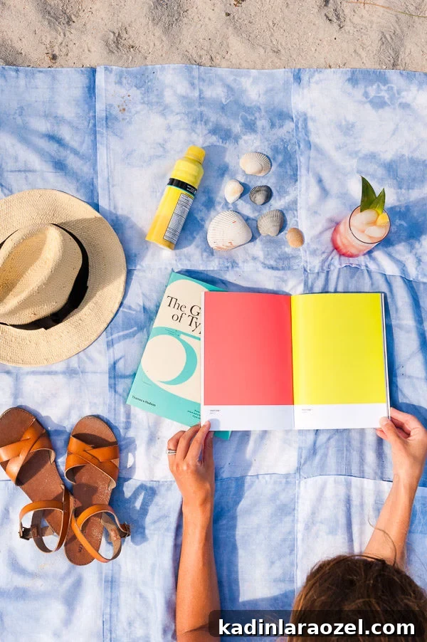 How to Make a DIY Shibori Patchwork Picnic Blanket / Beach Towel