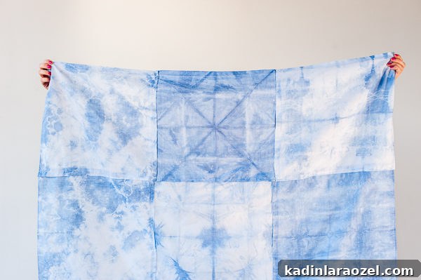 How to Make a DIY Shibori Patchwork Picnic Blanket / Beach Towel