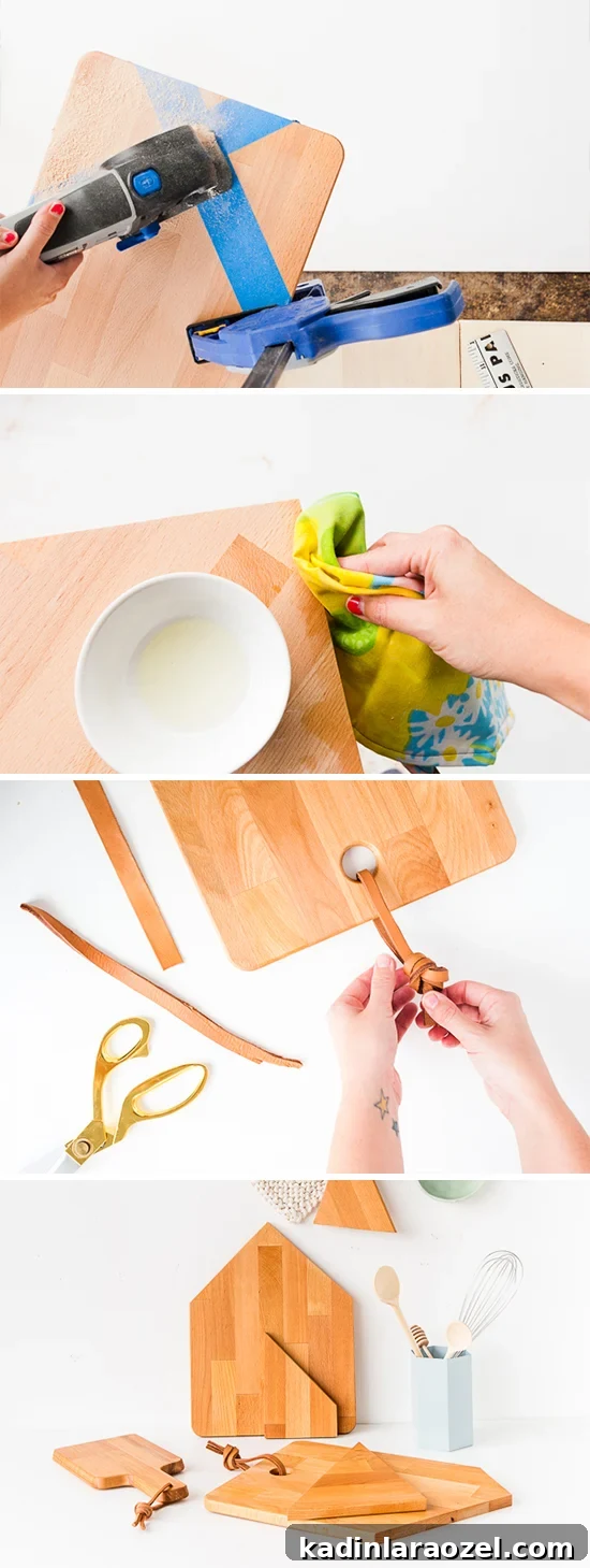 DIY Cutting Boards. Click through for the step by step instructions for this 10 minute DIY idea.