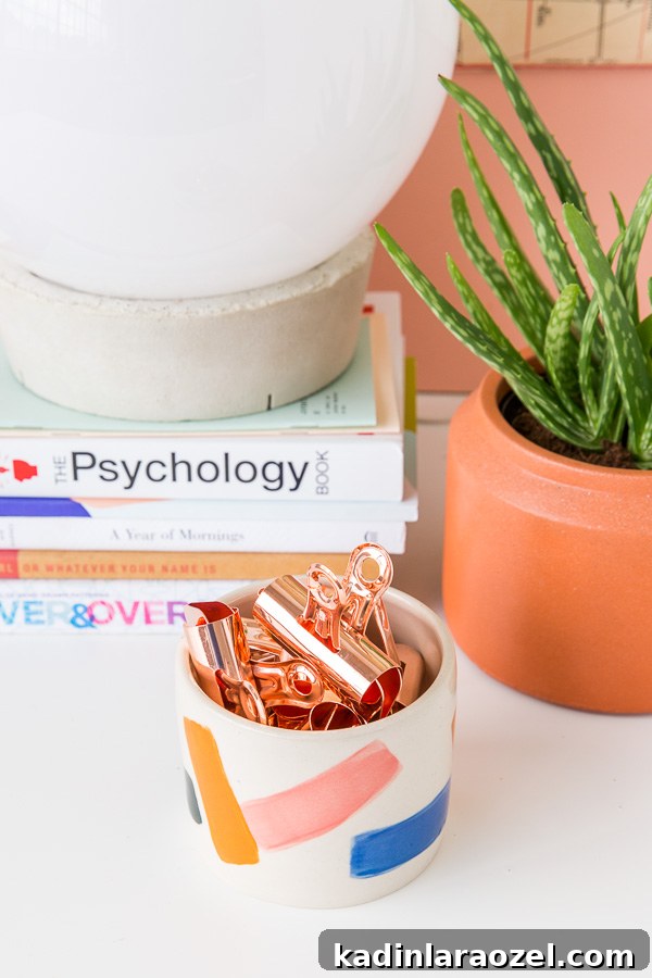 Copper desk accessories