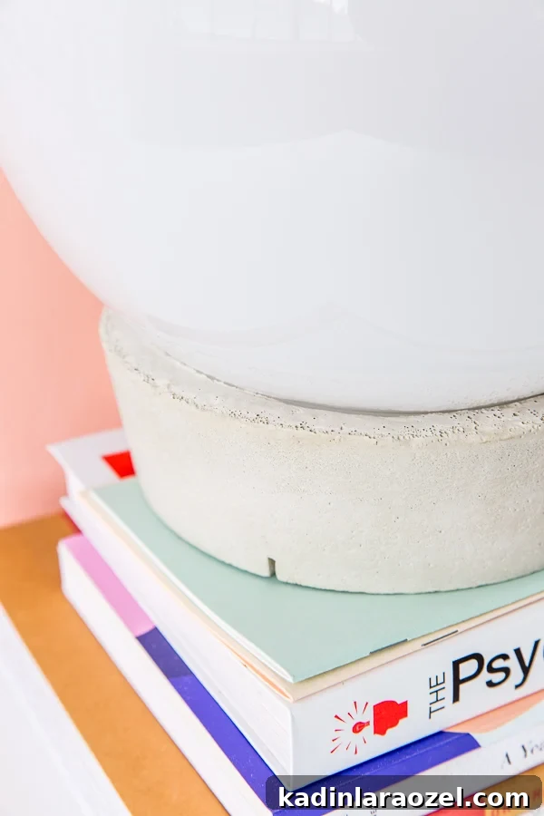 DIY concrete lighting