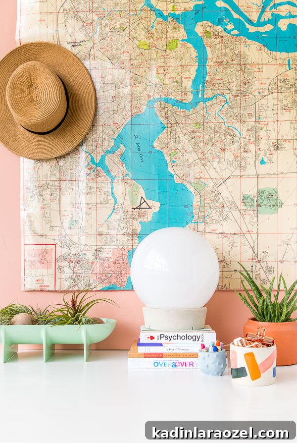 Ikea Hack DIY // How to Create a Concrete Globe Table Lamp