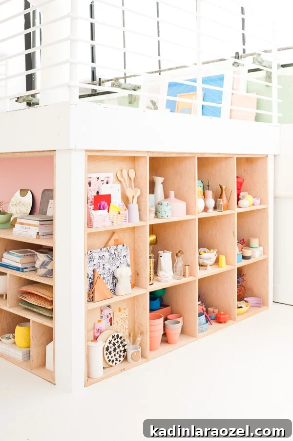 Modern Plywood Shelving Ideas for Stylish Prop Organization 2 Weekend DIY Idea: How to Create Modern Plywood Shelving Organization