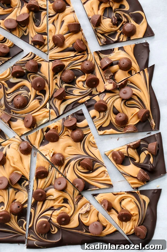 19 Irresistible Peanut Butter Desserts You Can Make Tonight 4 chocolate peanut butter cup bark