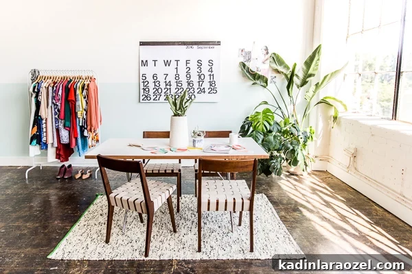 Studio Makeover: Half-Painted Accent Wall Progress Update 12 How to pull off a half painted wall