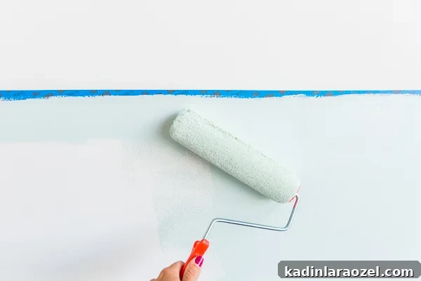 Studio Makeover: Half-Painted Accent Wall Progress Update 10 How to pull off a half painted wall